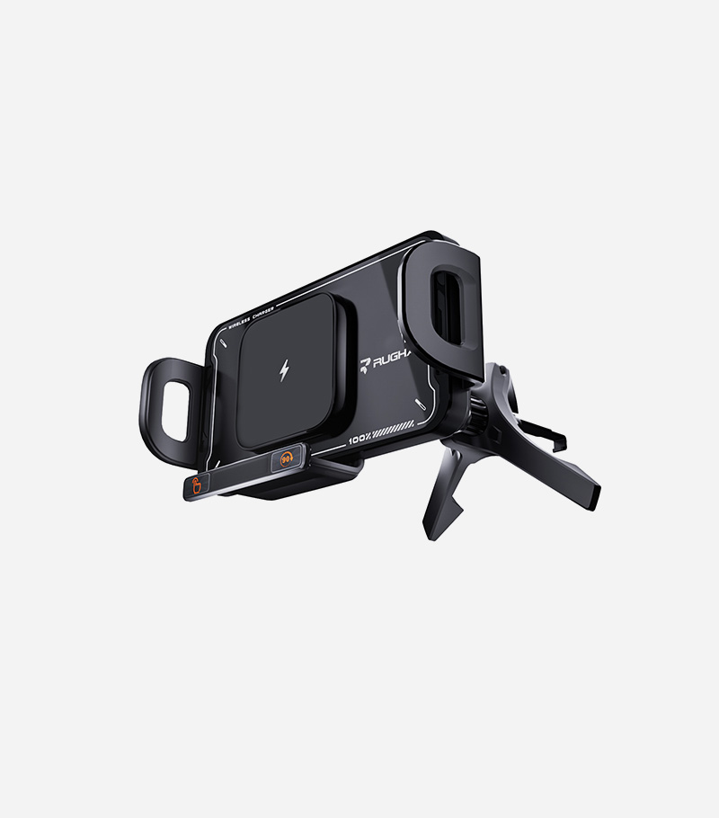 A03 15w Fast Magnetic Wireless Car Phone Charger Mount Compatible with MagSafe Auto Clamp 90° Rotation