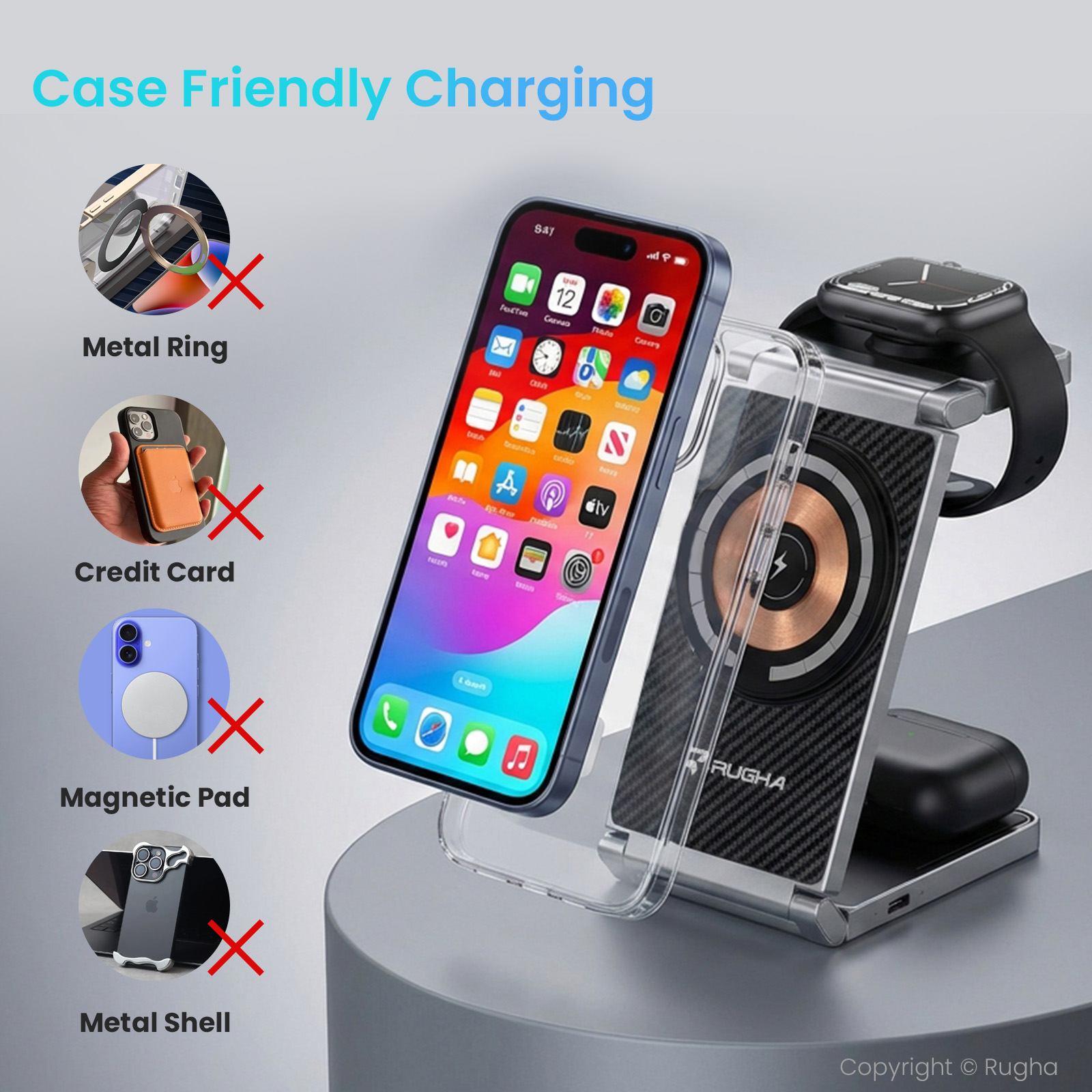 Zinc Alloy Wireless Charger - Image 5