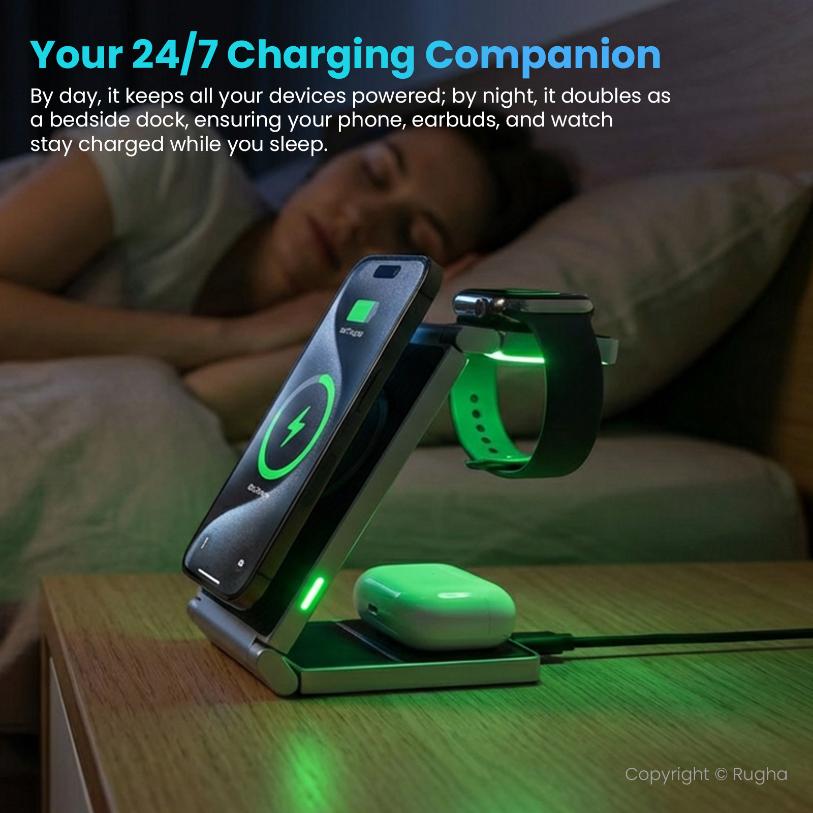 Zinc Alloy Wireless Charger - Image 4