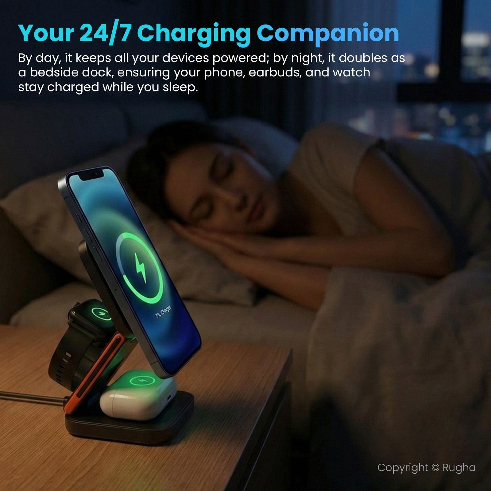 3-in-1 Magnetic Wireless Charger - Image 4