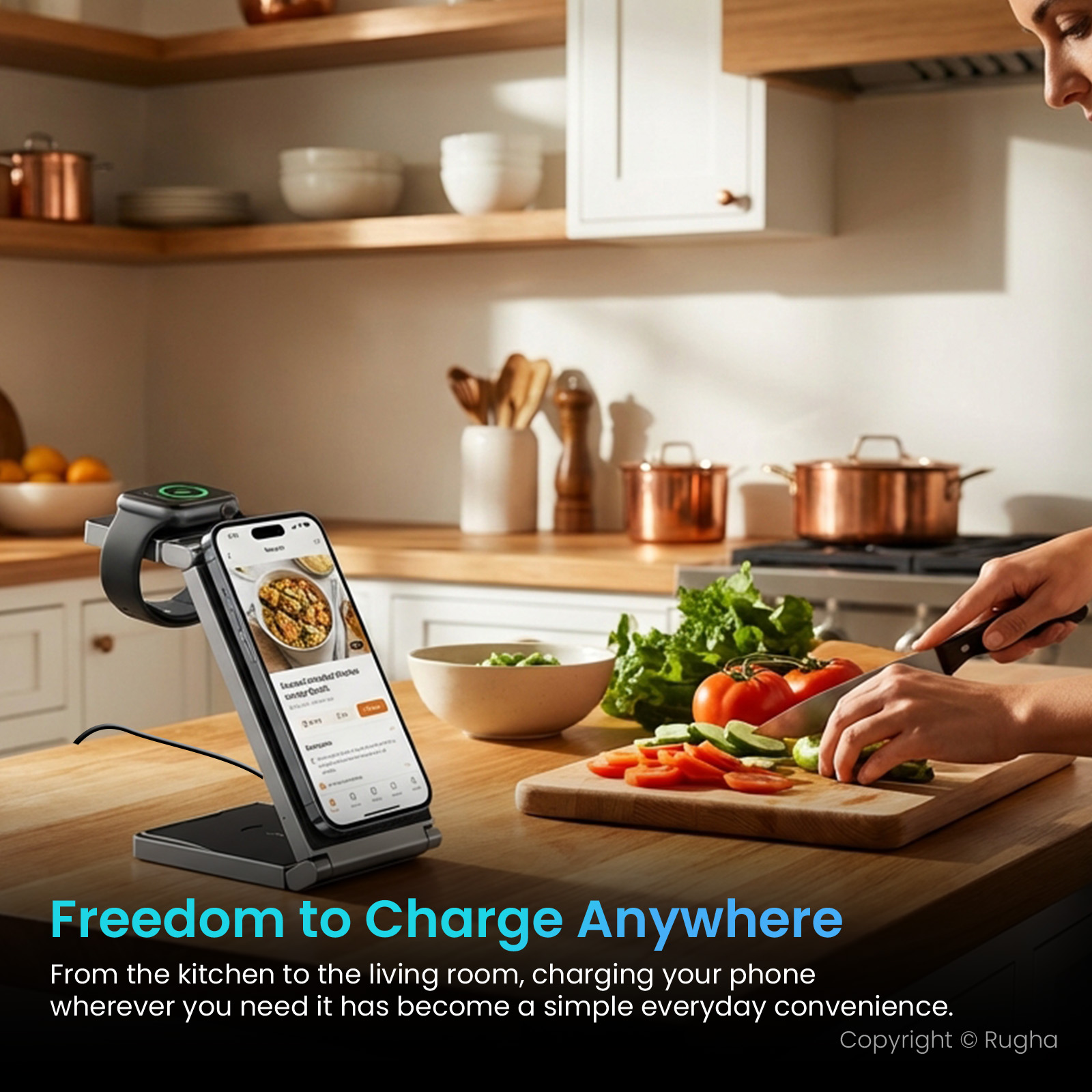 Zinc Alloy Wireless Charger - Image 3