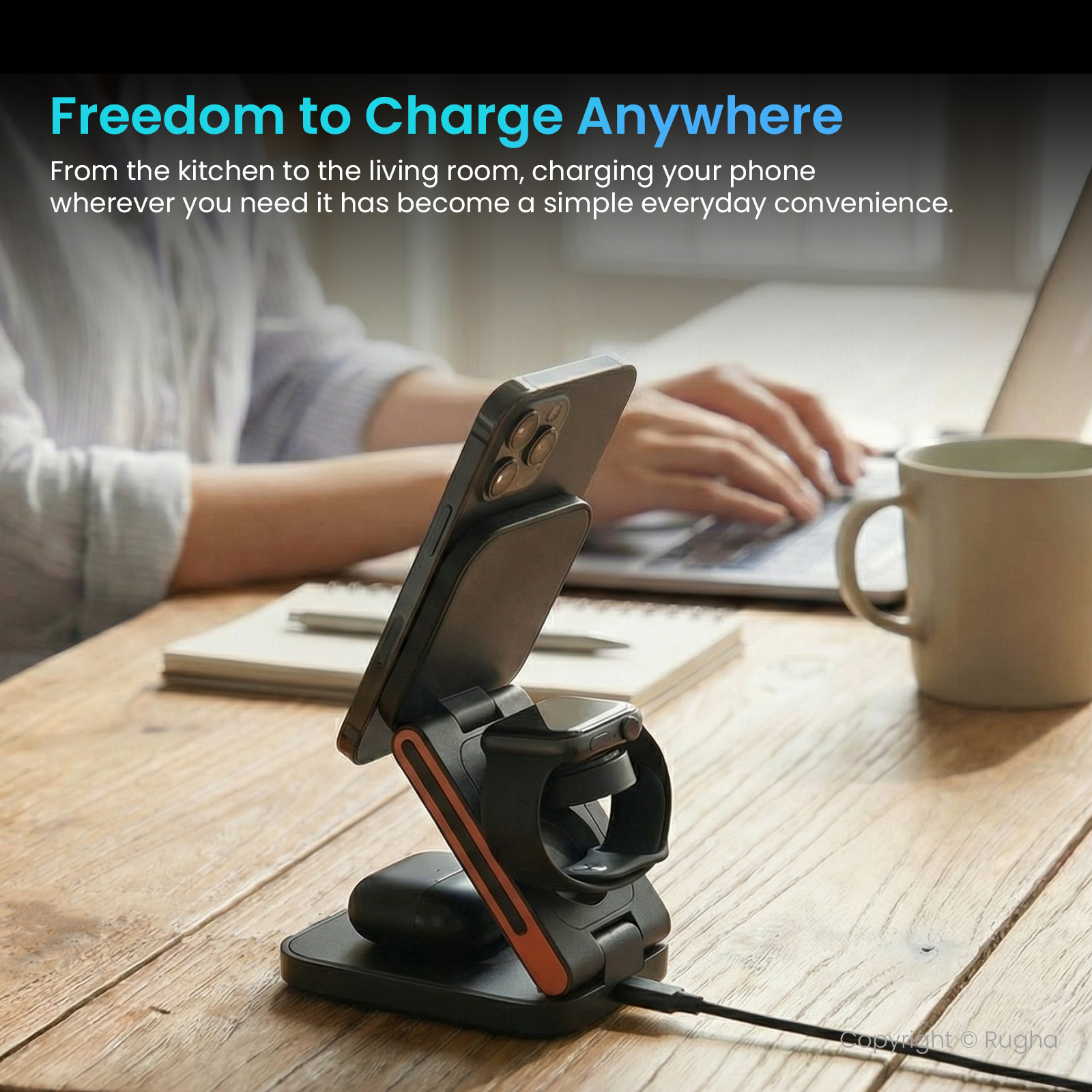 3-in-1 Magnetic Wireless Charger - Image 3