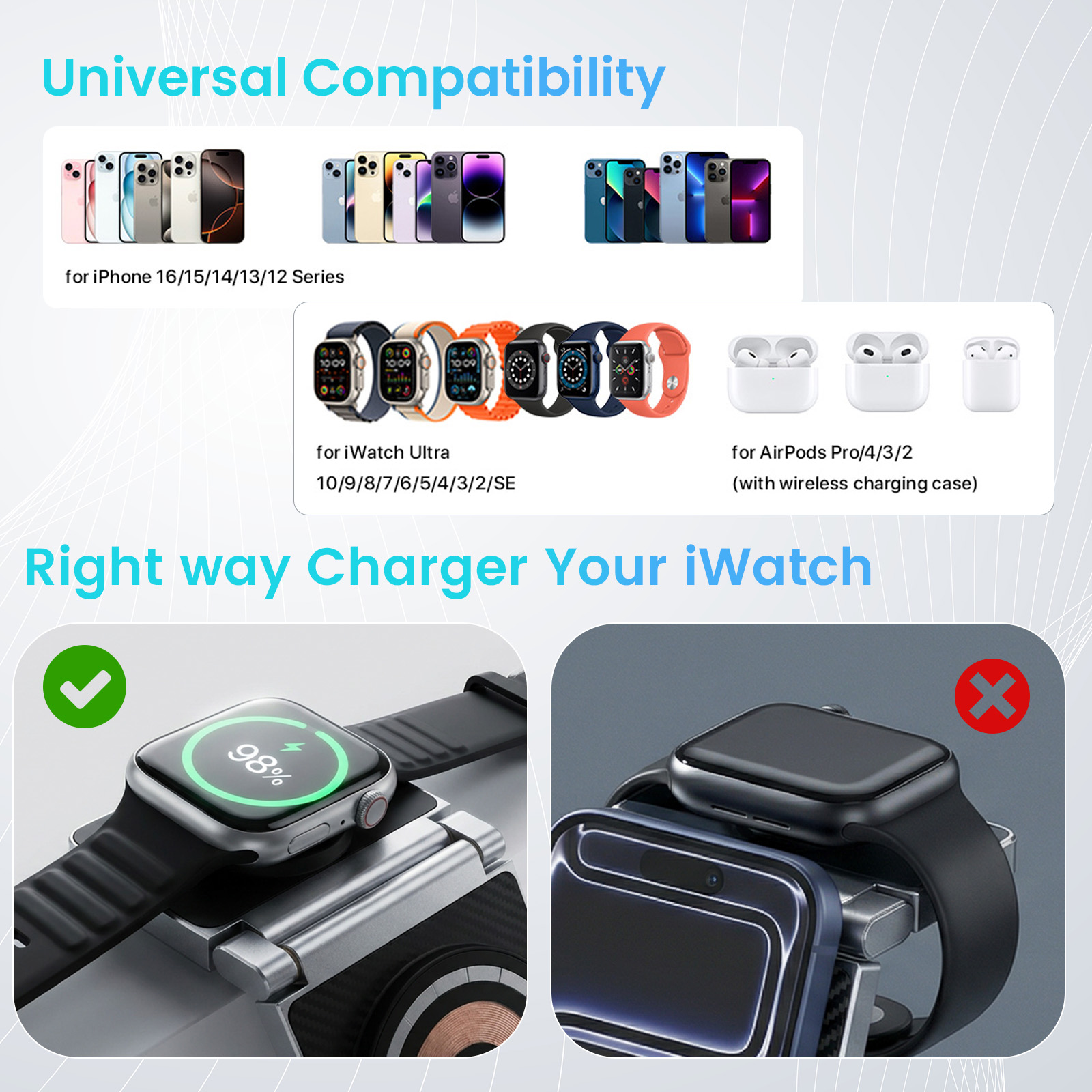 Zinc Alloy Wireless Charger - Image 2