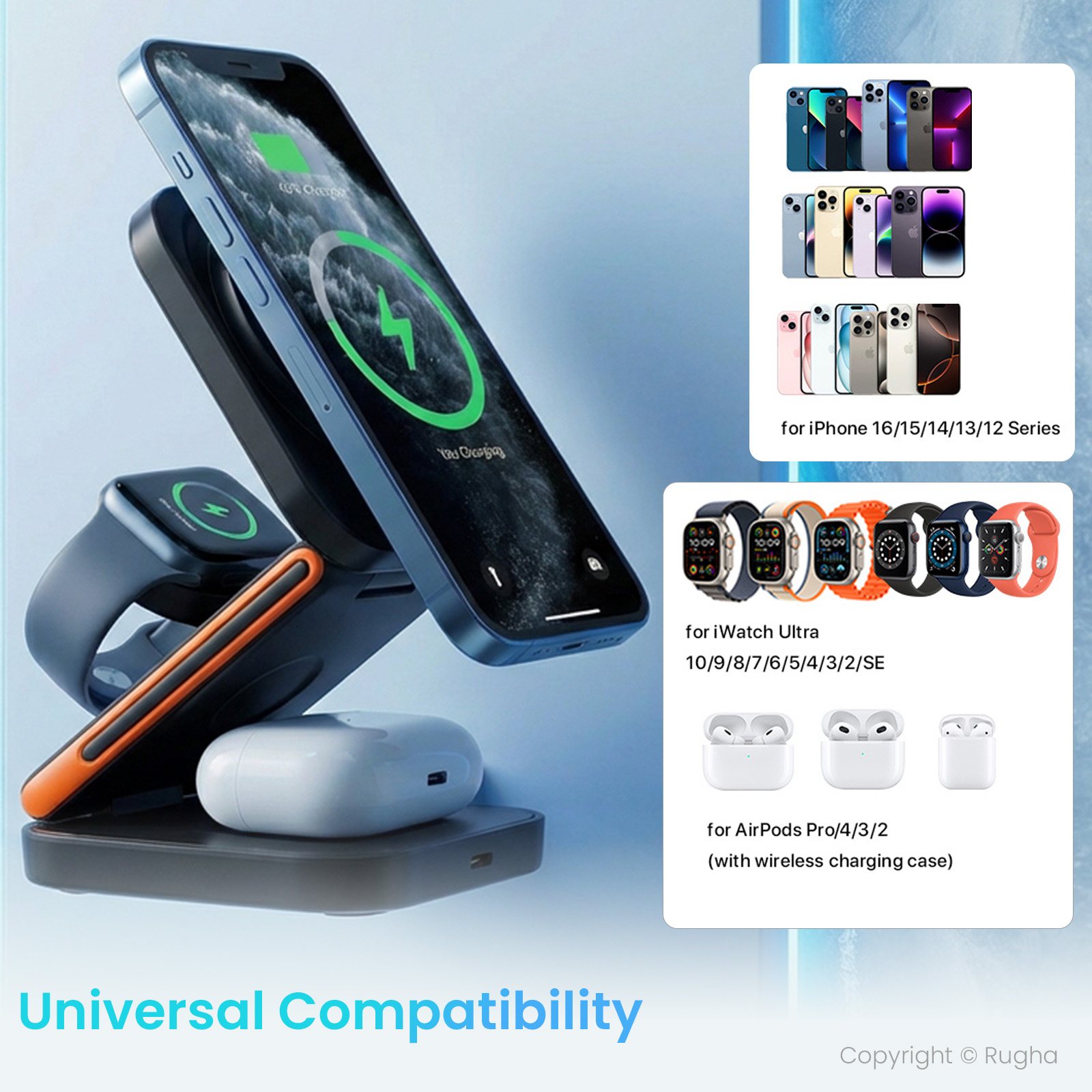 3-in-1 Magnetic Wireless Charger - Image 2