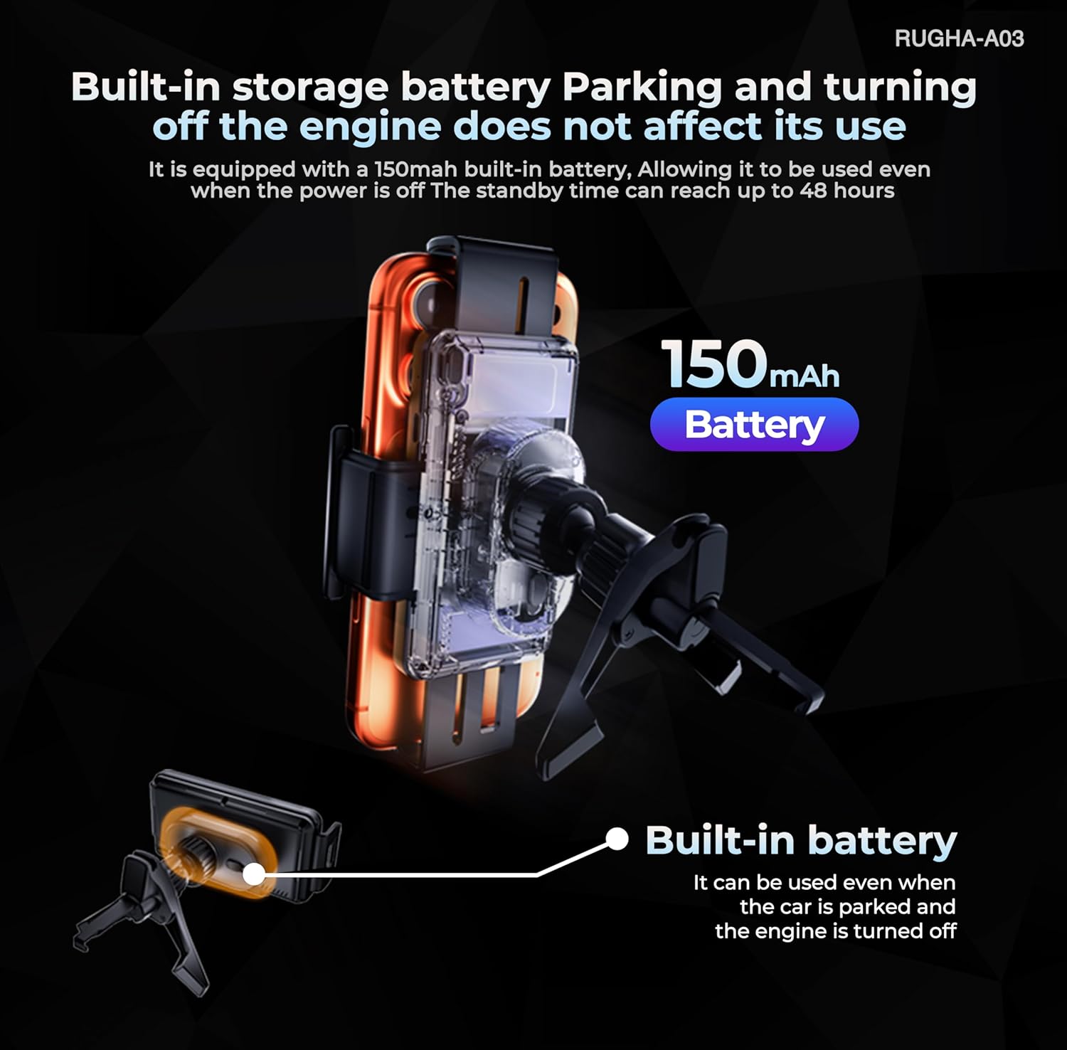 Wireless Car Phone Charger Mount - Image 2
