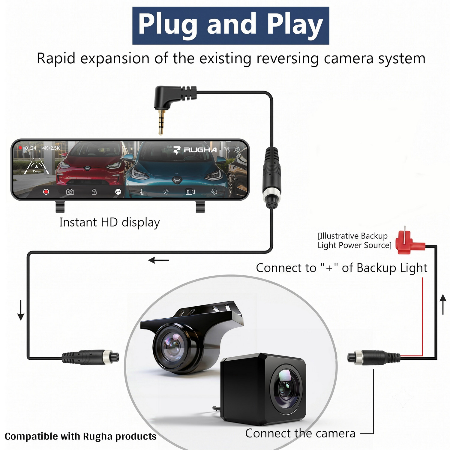 Pin Dash Cam Extension Cable 4-Pin - Image 8