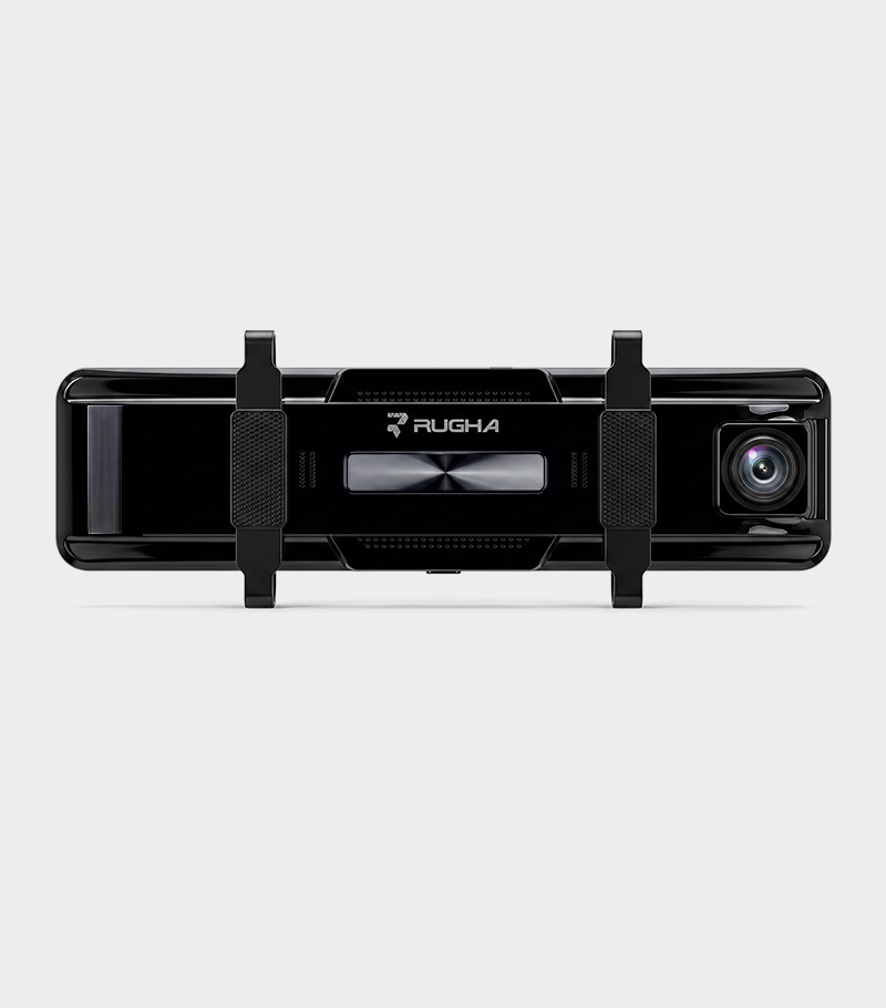Rugha N6 Pro CarPlay 4K Smart Mirror Dash Cam with GPS, WiFi